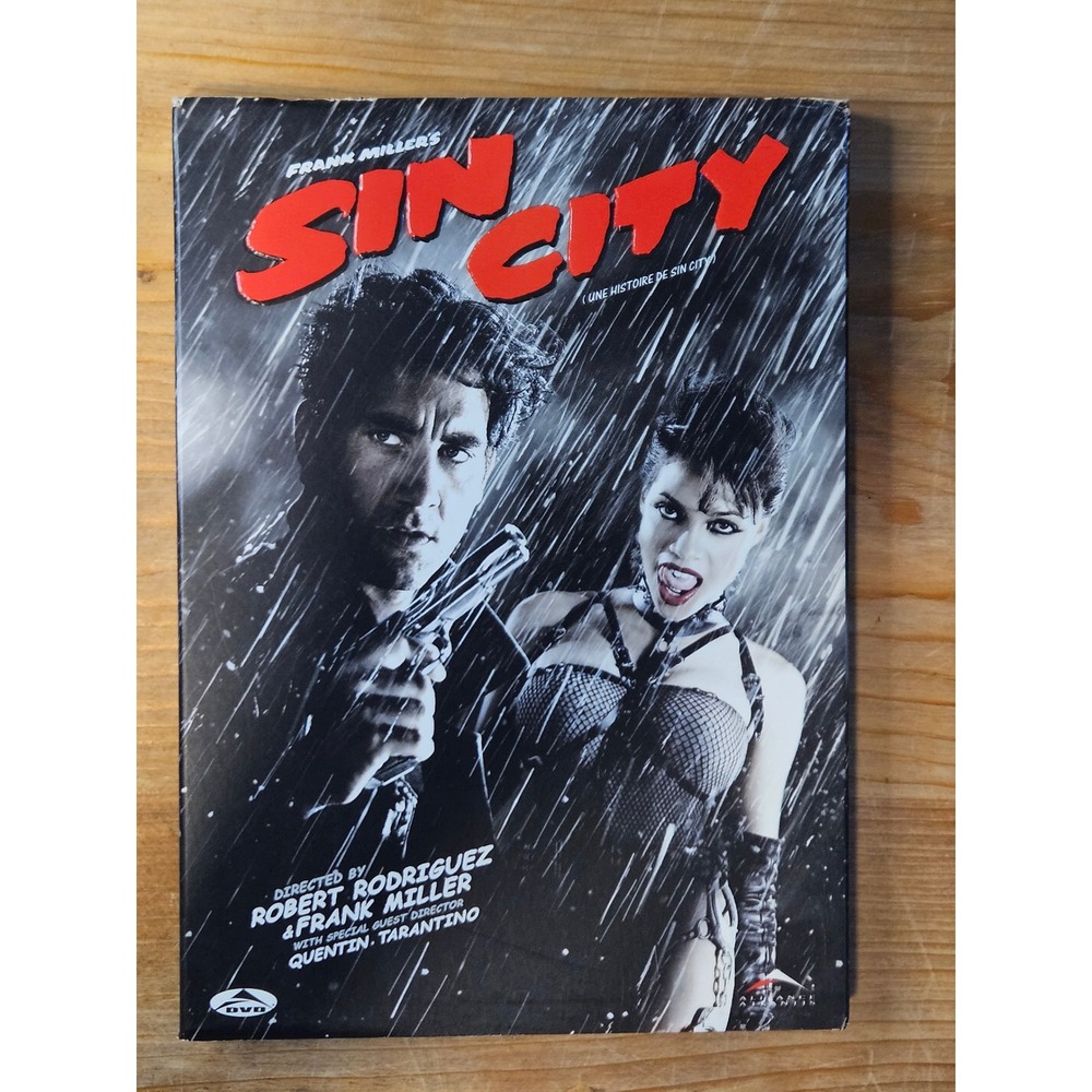 Sin City DVD 2005 Movie Bruce Willis Jessica Alba Frank Miller Slipcover